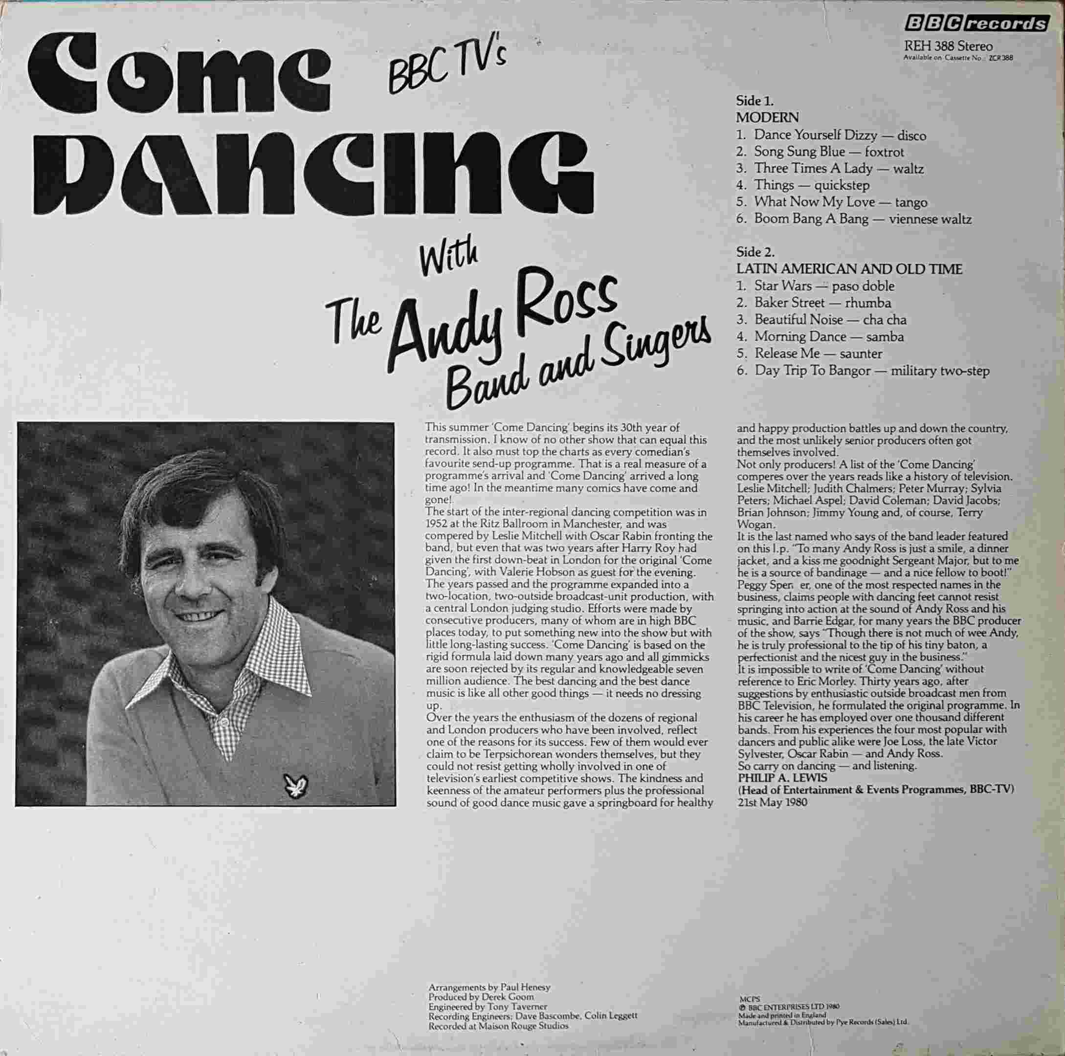 Picture of REH 388 Come dancing by artist Various from the BBC records and Tapes library